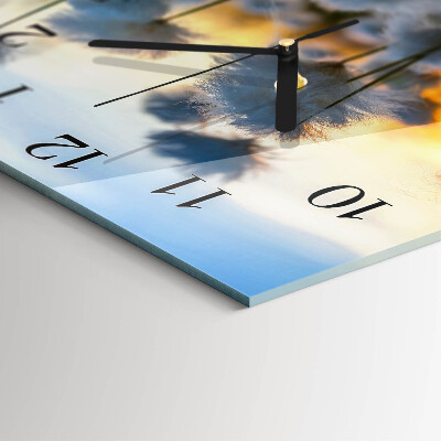 Square wall clock Cotton