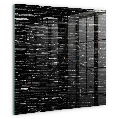 Square wall clock Stones