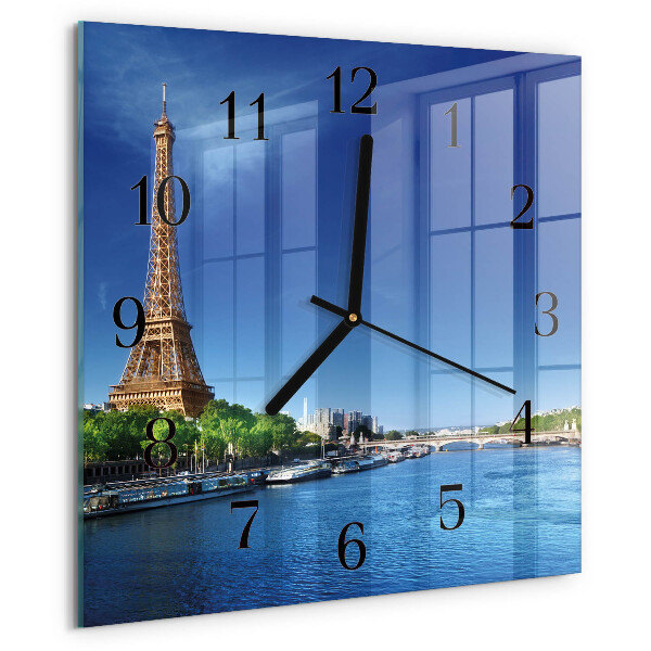 Square wall clock The Sky of Paris