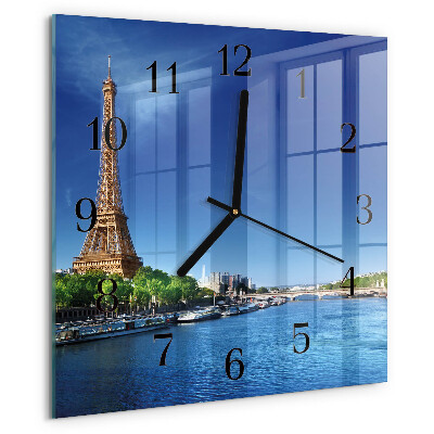 Square wall clock The Sky of Paris