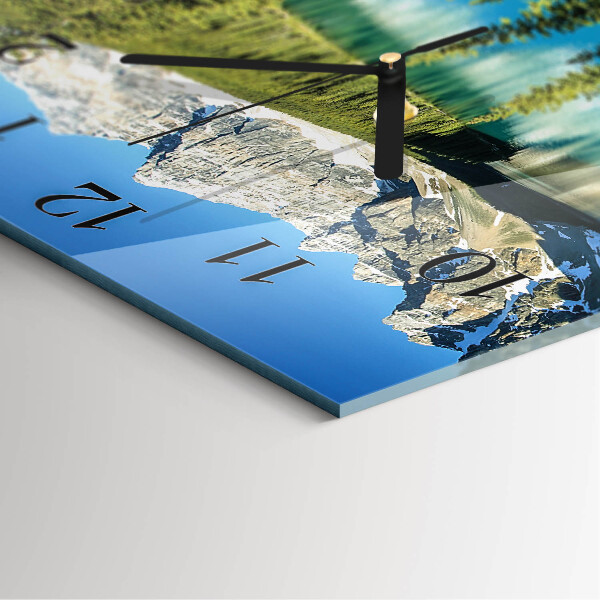 Square wall clock Mountains Nature