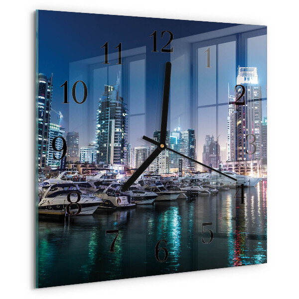 Square wall clock Horizon