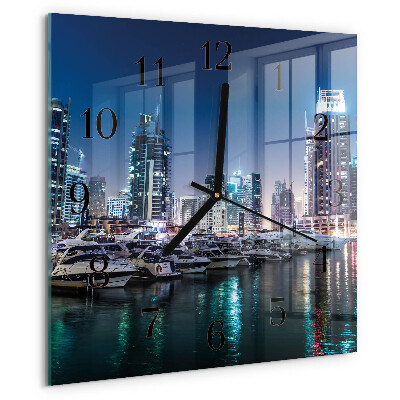 Square wall clock Horizon