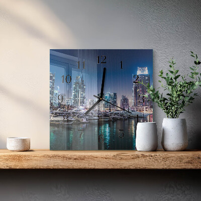 Square wall clock Horizon