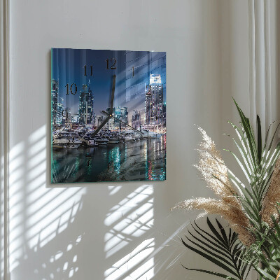 Square wall clock Horizon