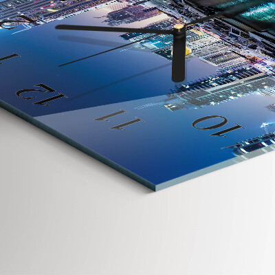 Square wall clock Horizon