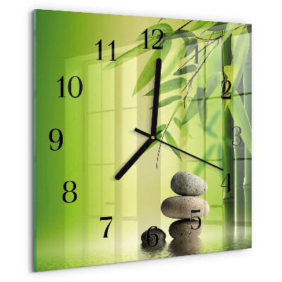 Square wall clock Stones