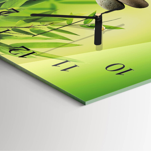Square wall clock Stones