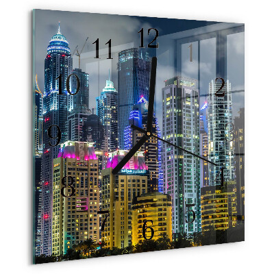 Square wall clock City