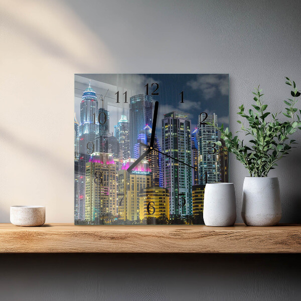 Square wall clock City