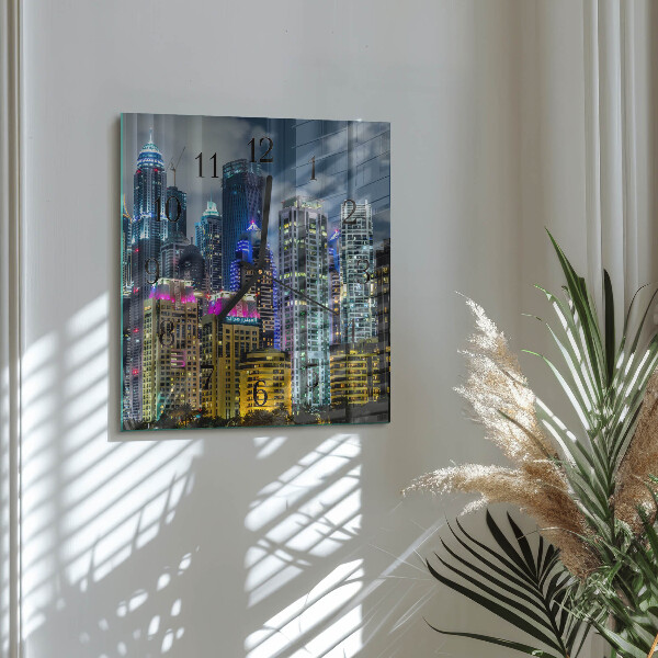 Square wall clock City