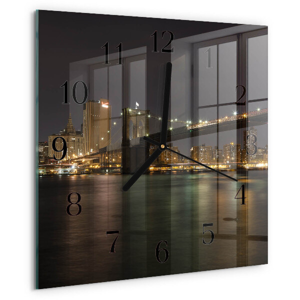 Square wall clock Horizon