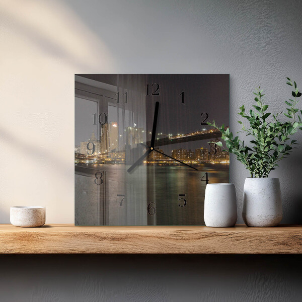Square wall clock Horizon