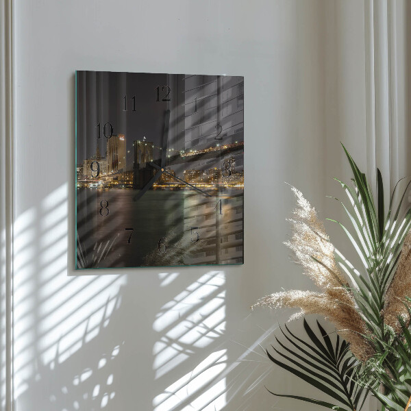 Square wall clock Horizon