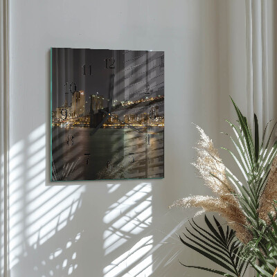 Square wall clock Horizon