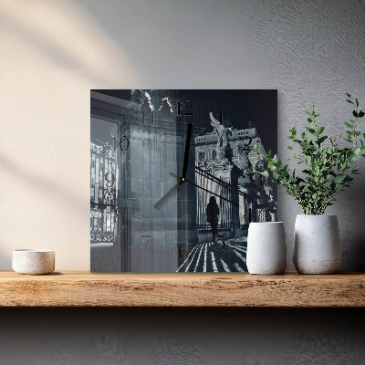 Square wall clock Hradčany