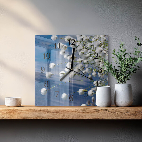 Square wall clock Cotton