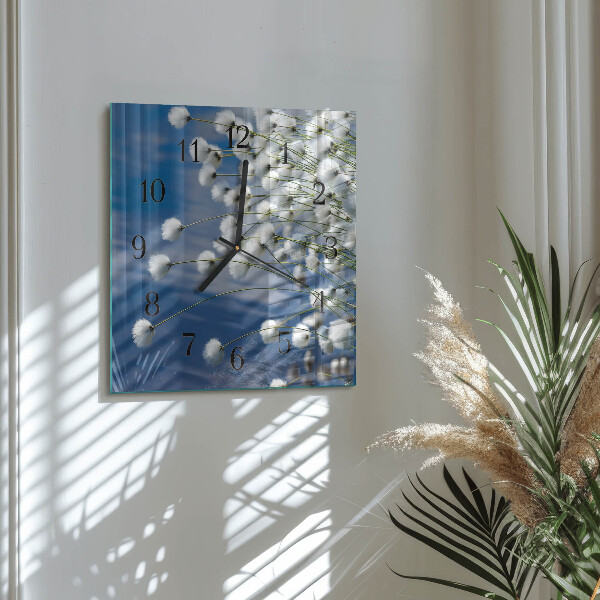 Square wall clock Cotton