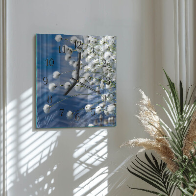 Square wall clock Cotton