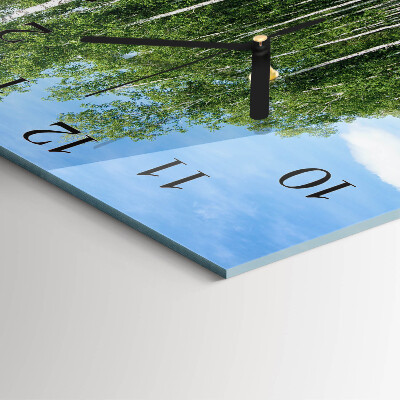 Square wall clock Birches