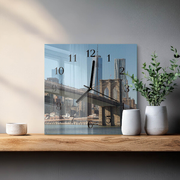 Square wall clock Horizon