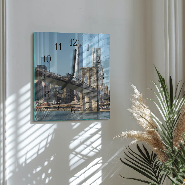 Square wall clock Horizon