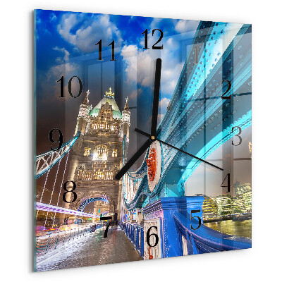 Square wall clock Bridge