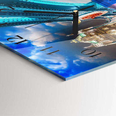 Square wall clock Bridge