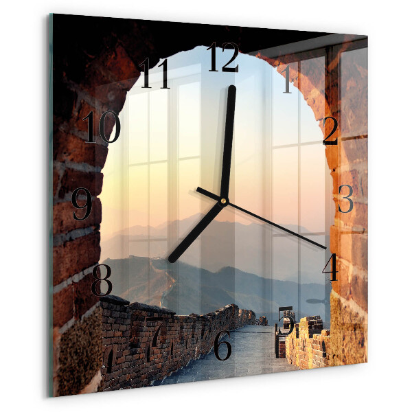 Square wall clock Great Wall of China