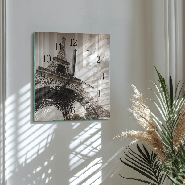 Square wall clock Paris
