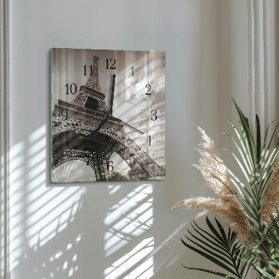 Square wall clock Paris