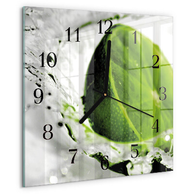 Square wall clock Calcium carbonate