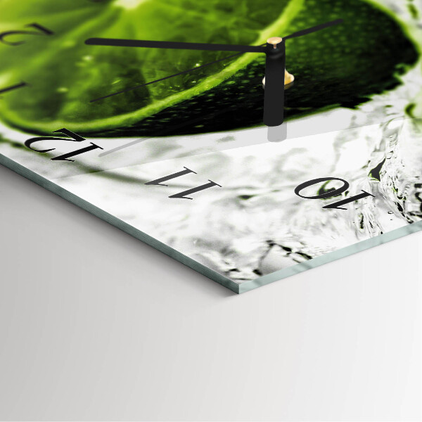Square wall clock Calcium carbonate