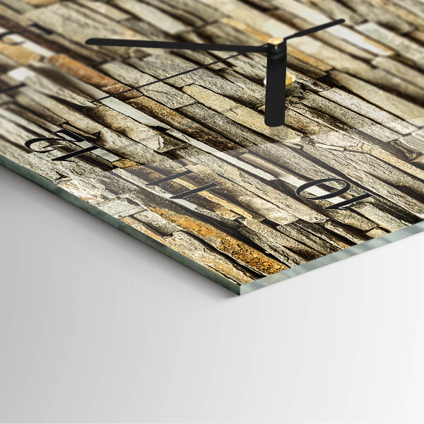 Square wall clock Stones