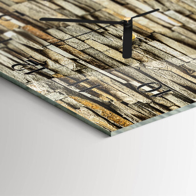 Square wall clock Stones