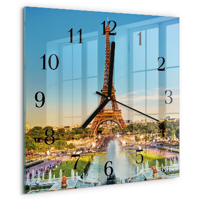 Square wall clock Paris