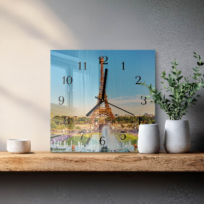 Square wall clock Paris