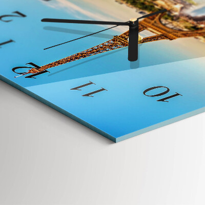 Square wall clock Paris