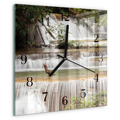 Square wall clock Cascade
