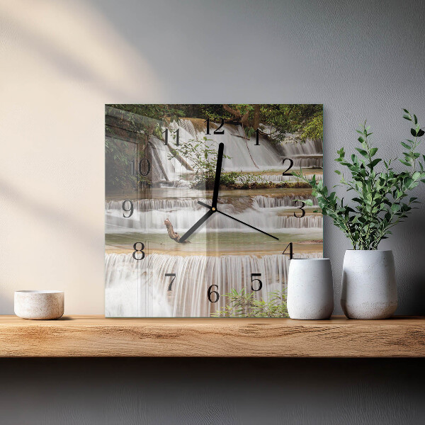 Square wall clock Cascade