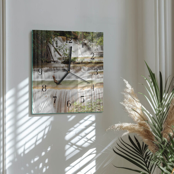 Square wall clock Cascade