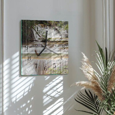 Square wall clock Cascade