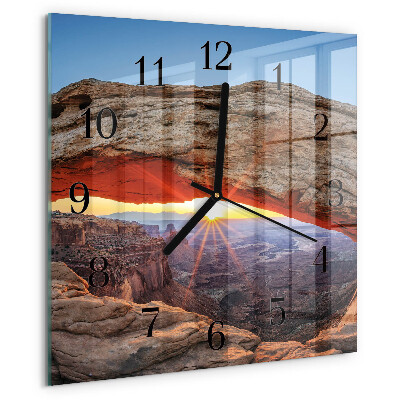 Square wall clock Grand Canyon