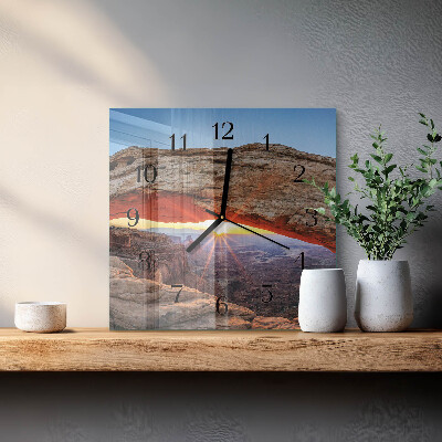 Square wall clock Grand Canyon
