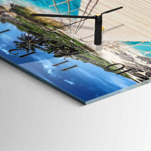 Square wall clock Island Bridge