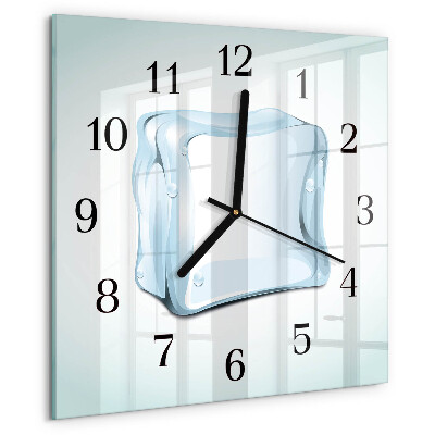 Square wall clock Ice