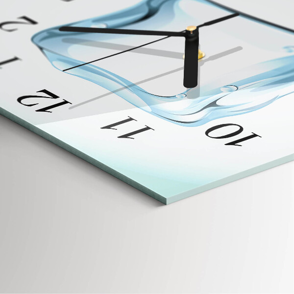 Square wall clock Ice