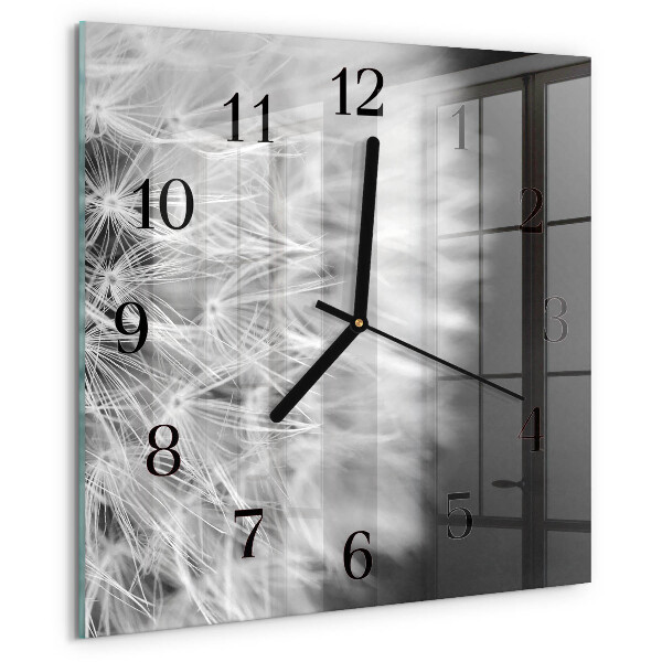 Square wall clock Dandelion
