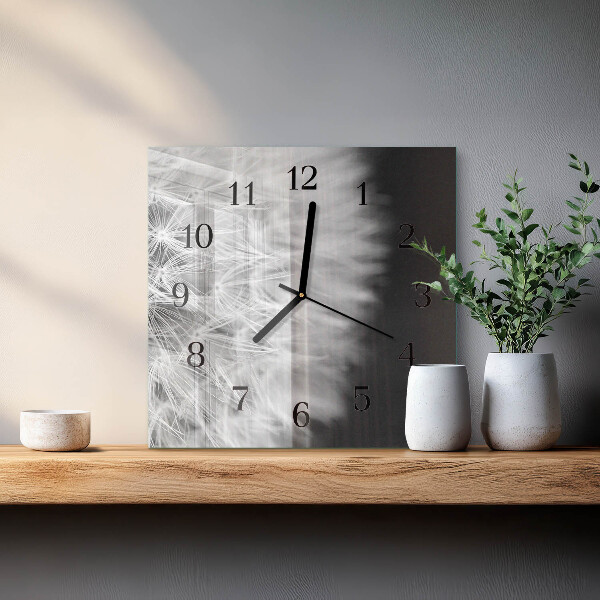 Square wall clock Dandelion