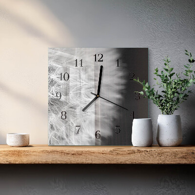 Square wall clock Dandelion